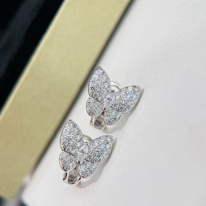 [Love Aura]BUTTERFLY ALL DIAMOND EARRINGS