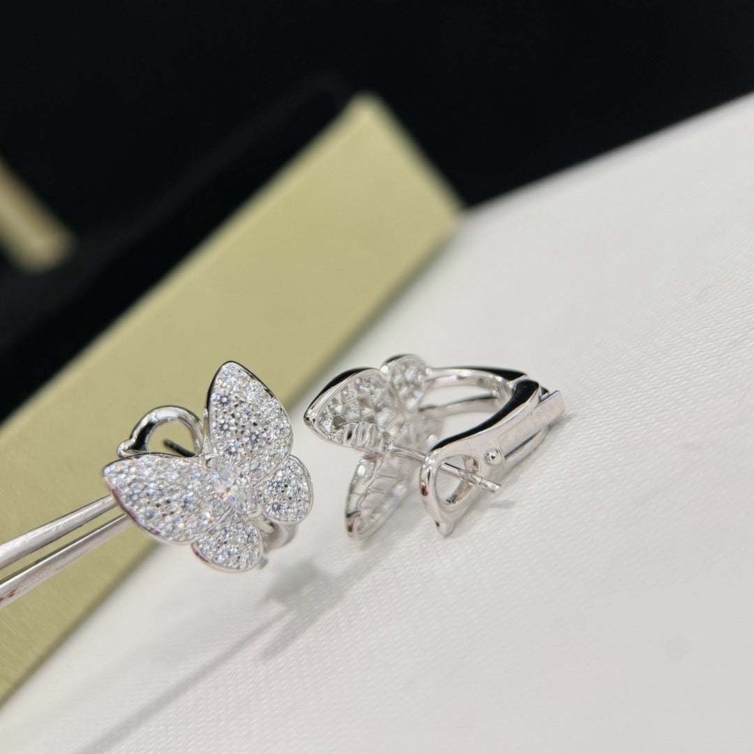 [Love Aura]BUTTERFLY ALL DIAMOND EARRINGS