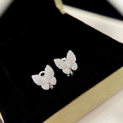 [Love Aura]BUTTERFLY ALL DIAMOND EARRINGS
