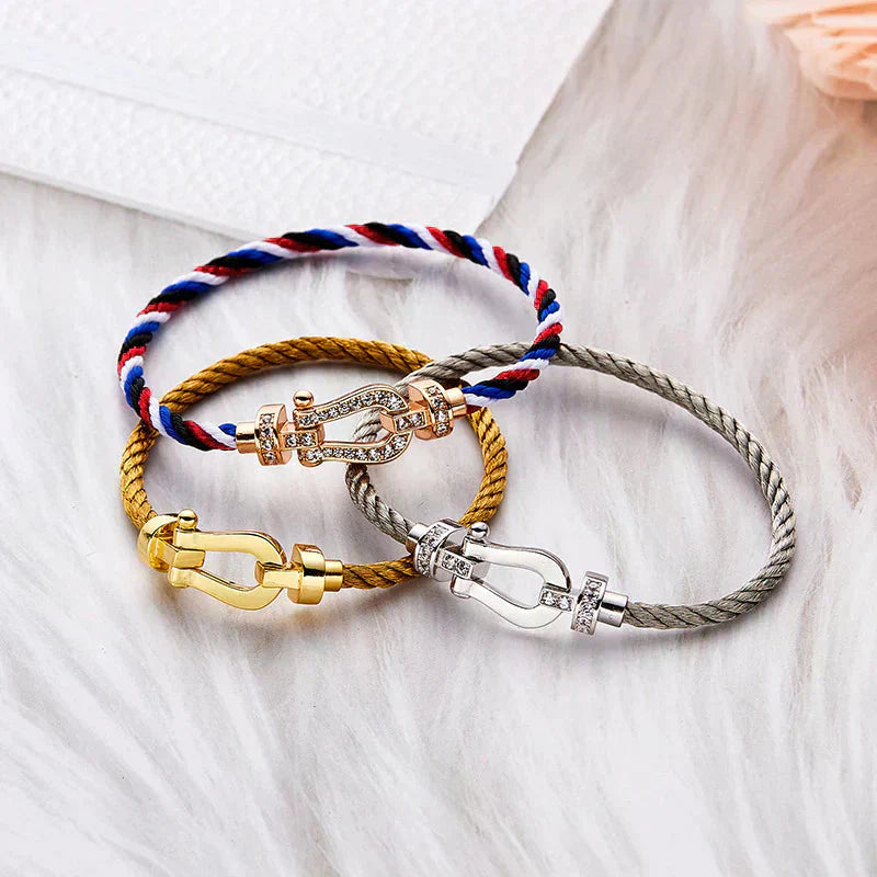 [Love Aura]FORCE LARGE HORSESHOE NO DIAMOND BRACELET GOLD