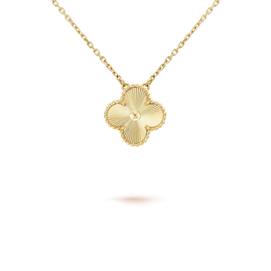 [Love Aura]CLOVER 15MM LASER NECKLACE