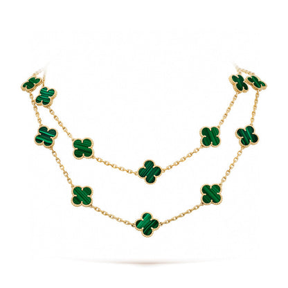 [Love Aura]CLOVER 20 MOTIFS MALACHITE GOLD