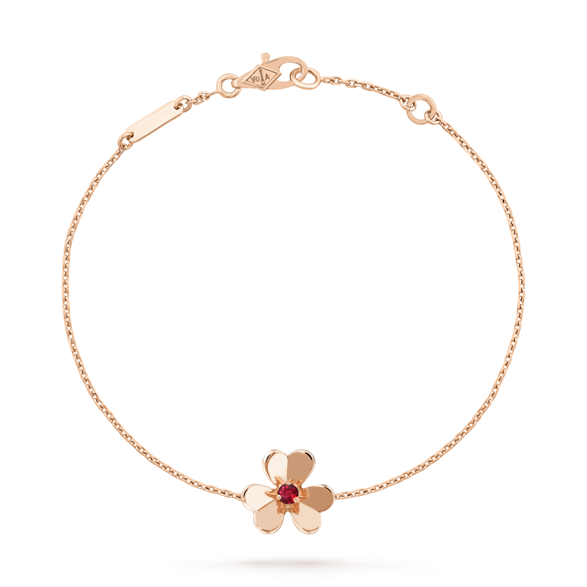 [Love Aura]FRIVOLE GOLD FLOWER PINK MALACHITE BRACELET