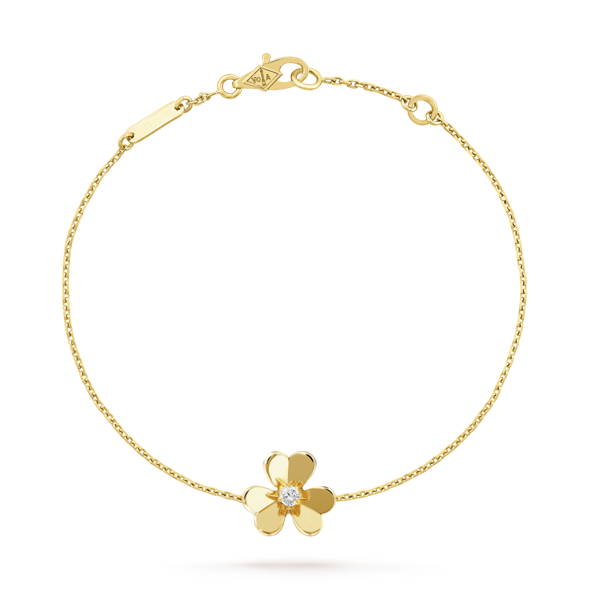 [Love Aura]FRIVOLE GOLD FLOWER PINK MALACHITE BRACELET