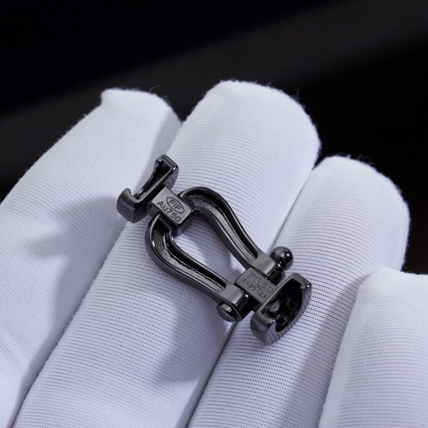 [Love Aura]FORCE LARGE SERIES HORSESHOE BLACK SAMURAI BRACELET