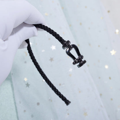 [Love Aura]FORCE LARGE SERIES HORSESHOE BLACK SAMURAI BRACELET