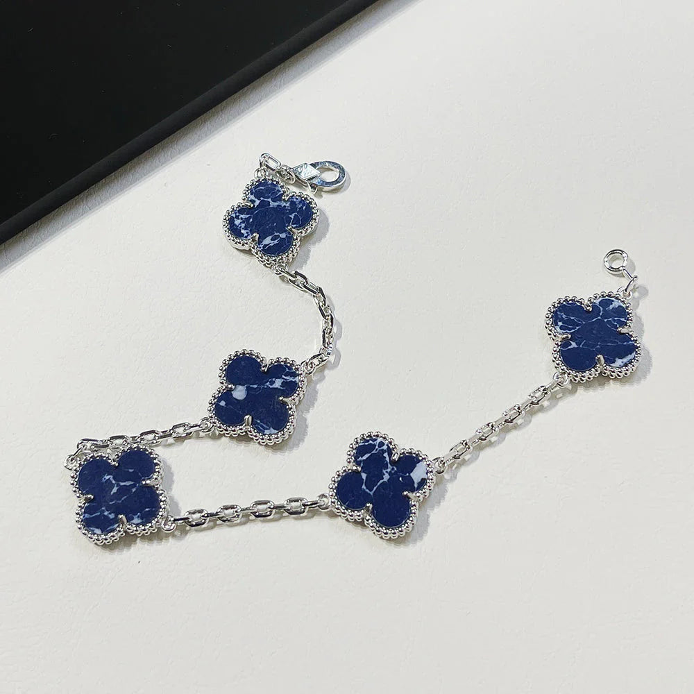 [Love Aura]CLOVER 5 MOTIF PIETERSITE BRACELET COLLECTION