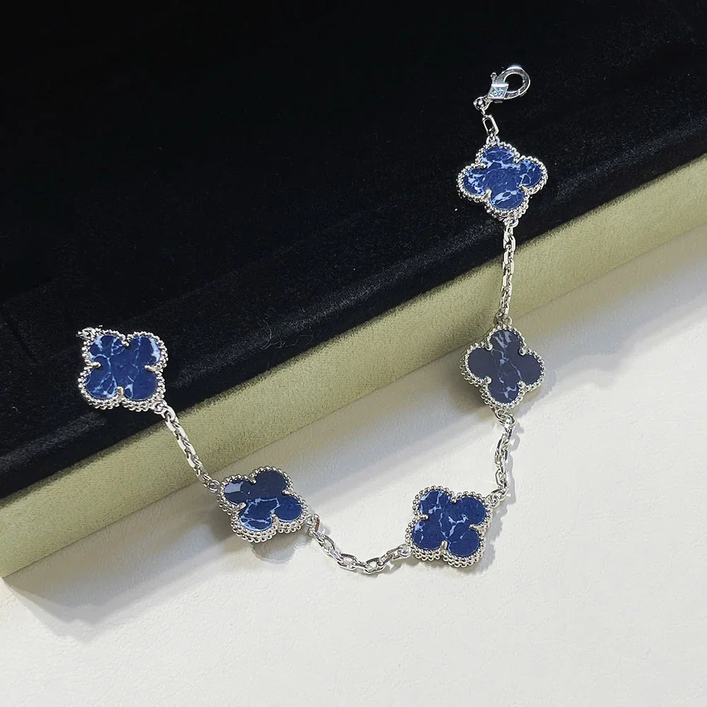 [Love Aura]CLOVER 5 MOTIF PIETERSITE BRACELET COLLECTION