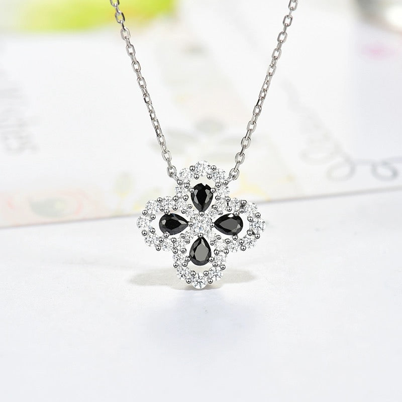 [Love Aura]LOOP NECKLACE FULL MOTIF DIAMOND 16MM MULTIPLE COLORS