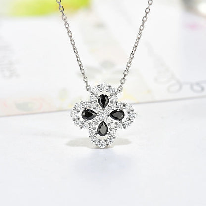 [Love Aura]LOOP NECKLACE FULL MOTIF DIAMOND 16MM MULTIPLE COLORS