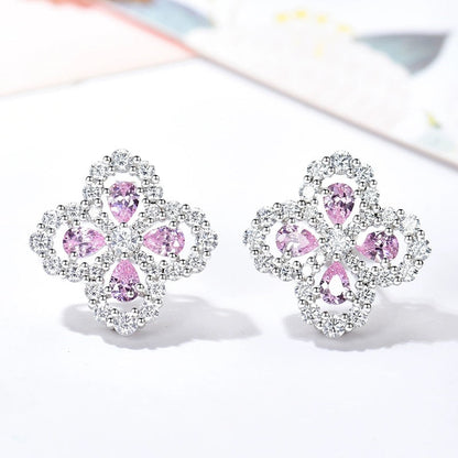 [Love Aura]LOOP EARRINGS FULL MOTIF DIAMOND 16MM