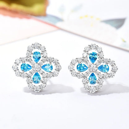 [Love Aura]LOOP EARRINGS FULL MOTIF DIAMOND 16MM