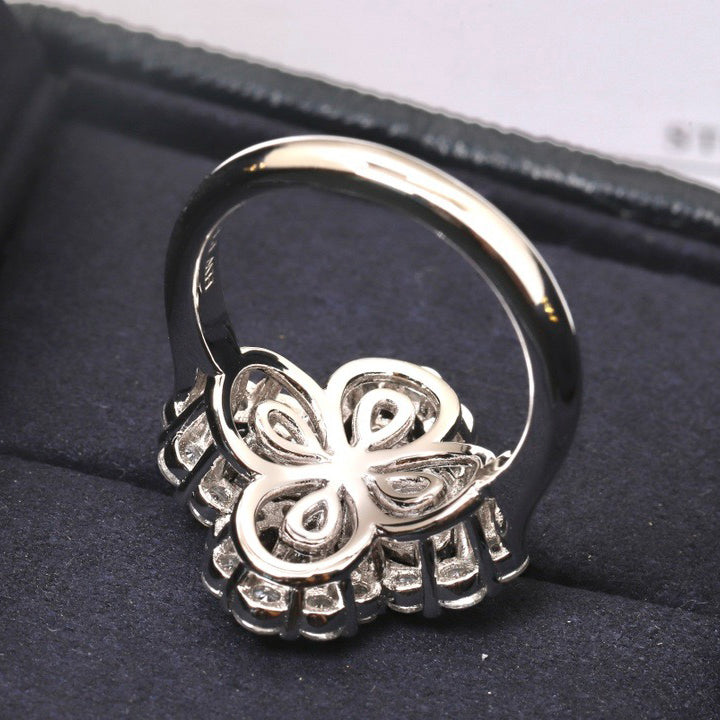 [Love Aura]LOOP RING FULL MOTIF DIAMOND 16MM SILVE