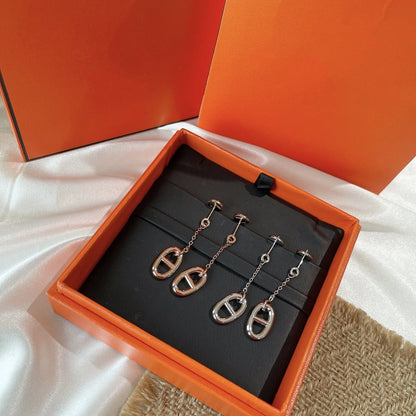 [Love Aura]CHAINE TASSEL EARRINGS