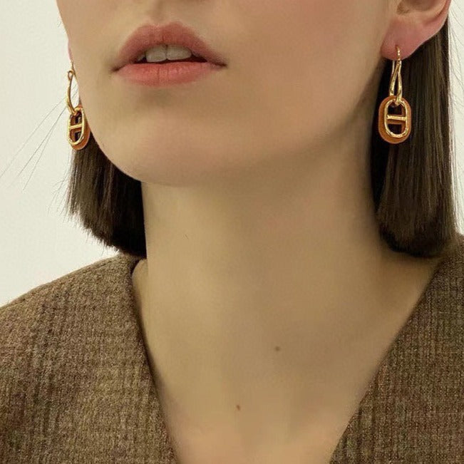 [Love Aura]HM O'MAILLON GOLD EARRINGS