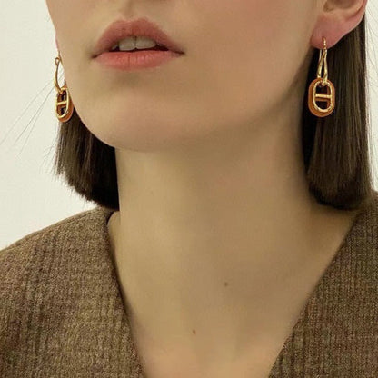 [Love Aura]HM O'MAILLON GOLD EARRINGS