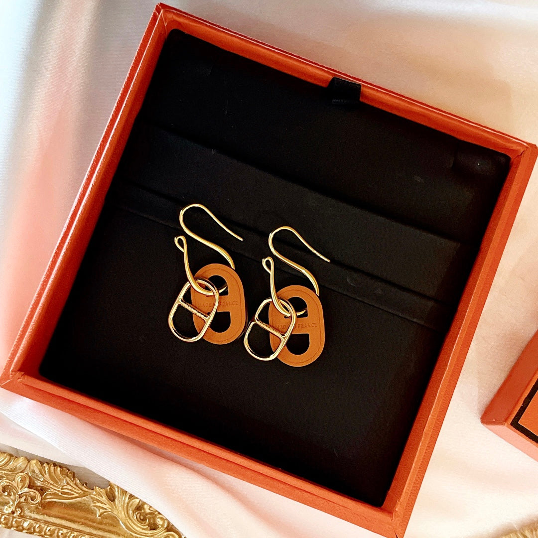 [Love Aura]HM O'MAILLON GOLD EARRINGS