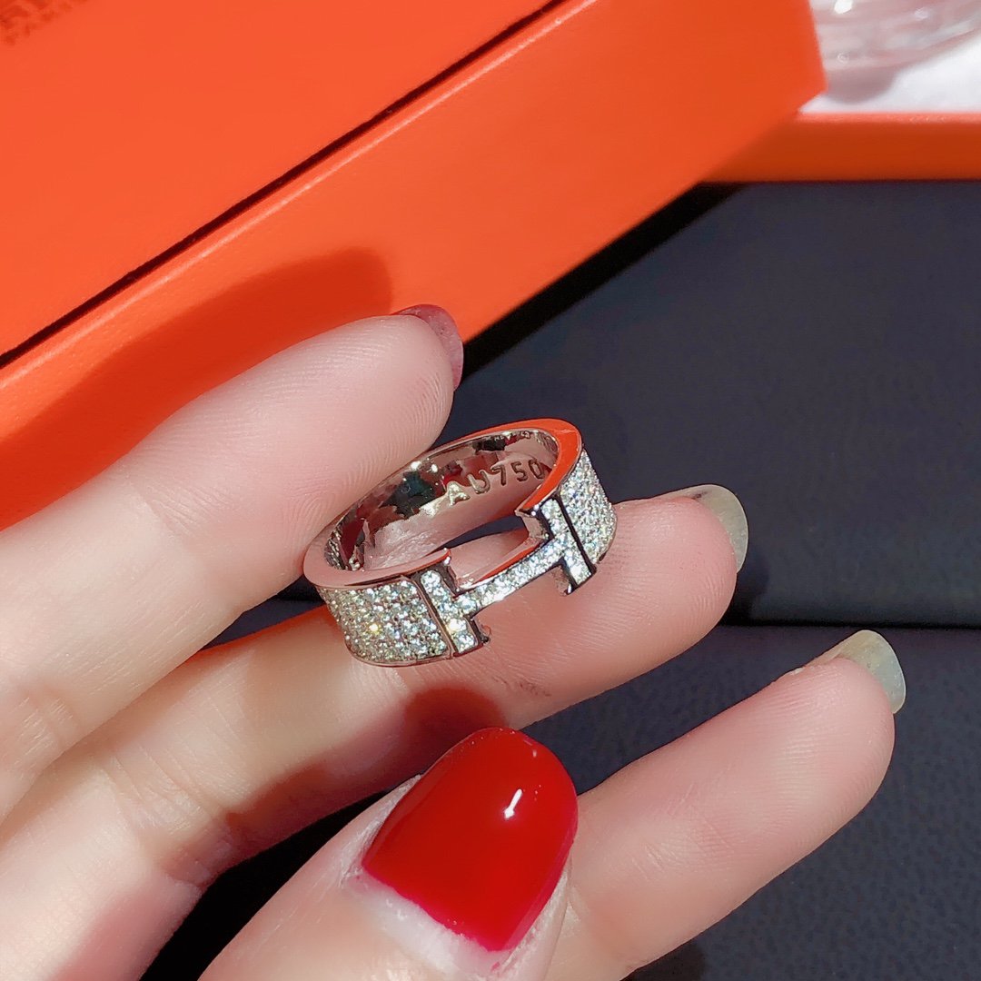 [Love Aura]H RING FULL DIAMOND