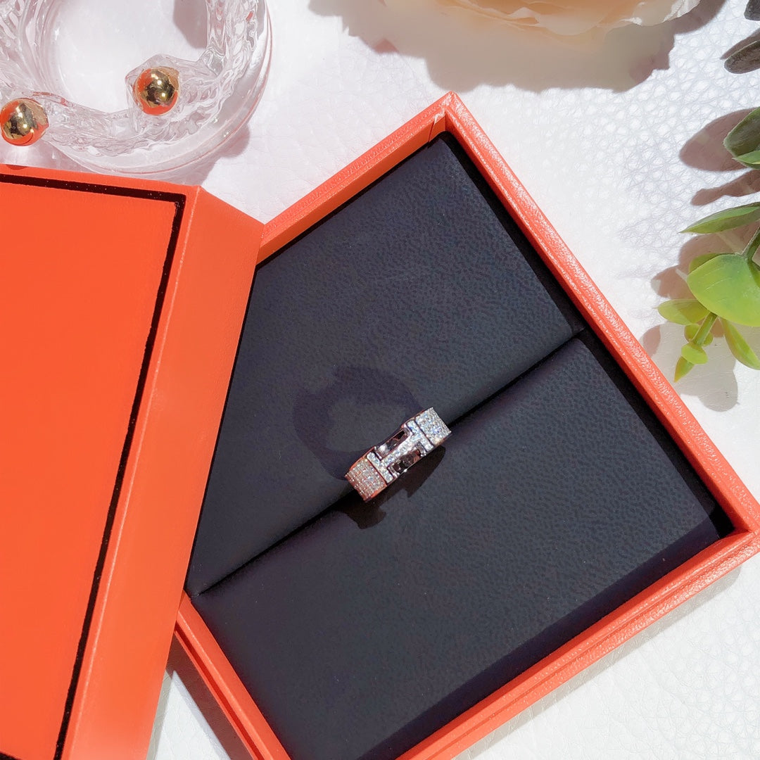 [Love Aura]H RING FULL DIAMOND