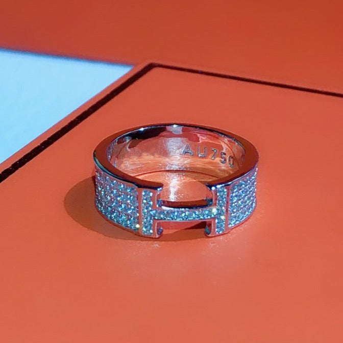 [Love Aura]H RING FULL DIAMOND