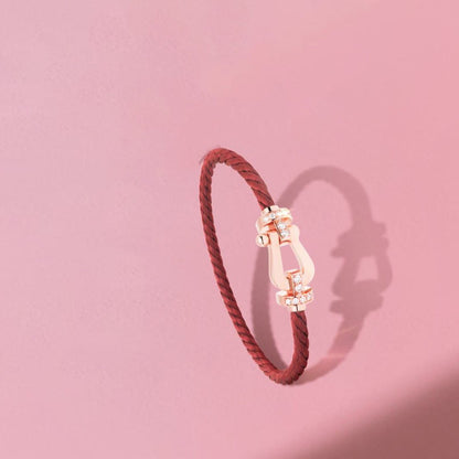 [Love Aura]FORCE 10 HALF DIAMOND PINK GOLD RED CORDERI LARGE AND MEDIUM MODEL