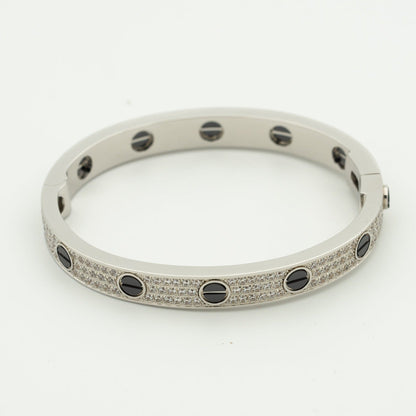 [Love Aura]LOVE BRACELET 6.1MM DIAMOND-PAVED CERAMIC