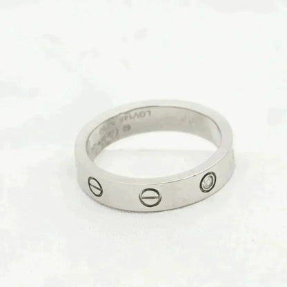 [Love Aura]LOVE RING 4MM 1 DIAMOND SILVER