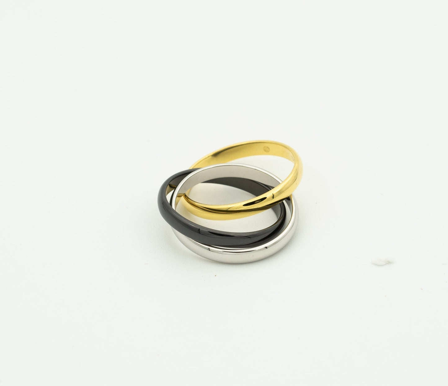 [Love Aura]TRINITY RING BLACK GOLD SILVER