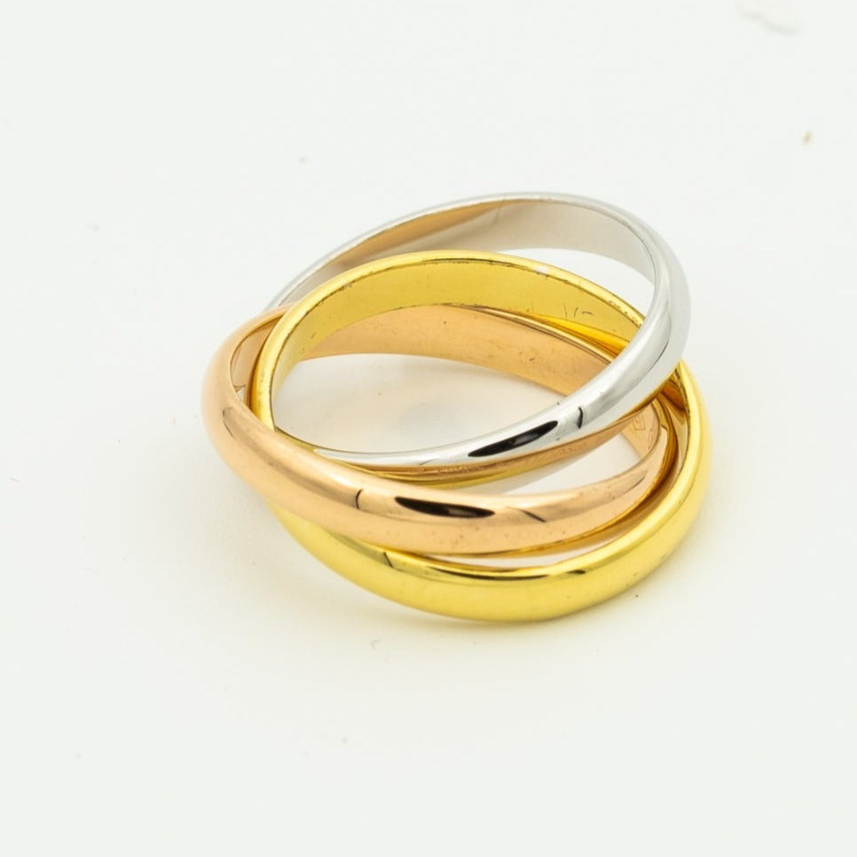 [Love Aura]TRINITY RING GOLD PINK GOLD SILVER