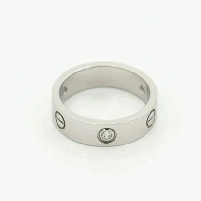 [Love Aura]LOVE RING 5.5MM 3 DIAMONDS SILVER