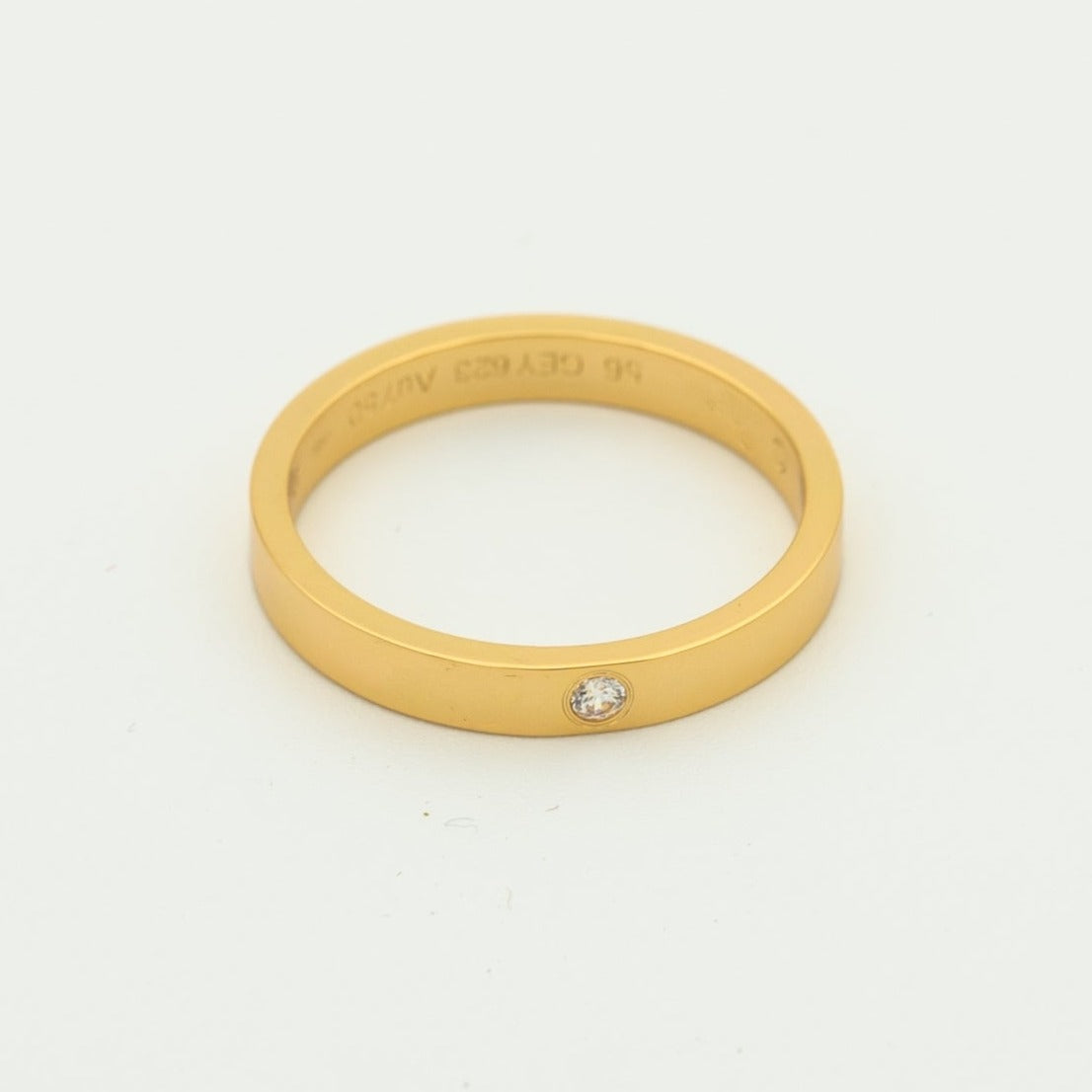 [Love Aura]LOVE RING 4MM 1 DIAMOND
