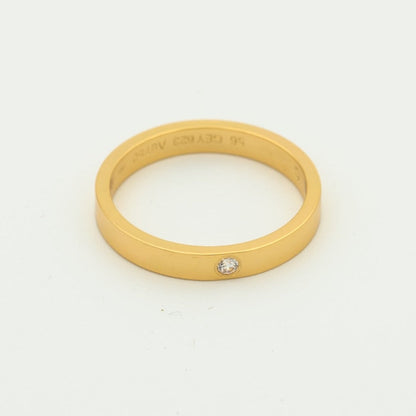 [Love Aura]LOVE RING 4MM 1 DIAMOND
