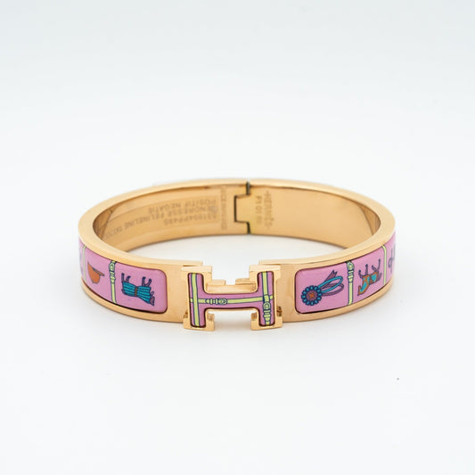 [Love Aura]H PINK GOLD BRACELET PINK CERAMIC