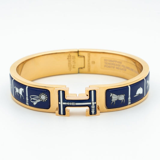 [Love Aura]H BRACELET BLUE CERAMIC