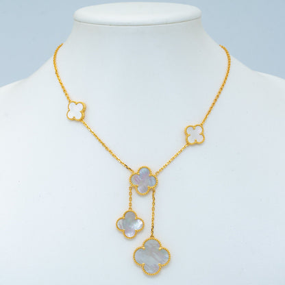 [Love Aura]CLOVER MOTHER OF PEARL NECKLACE 6 MOTIF