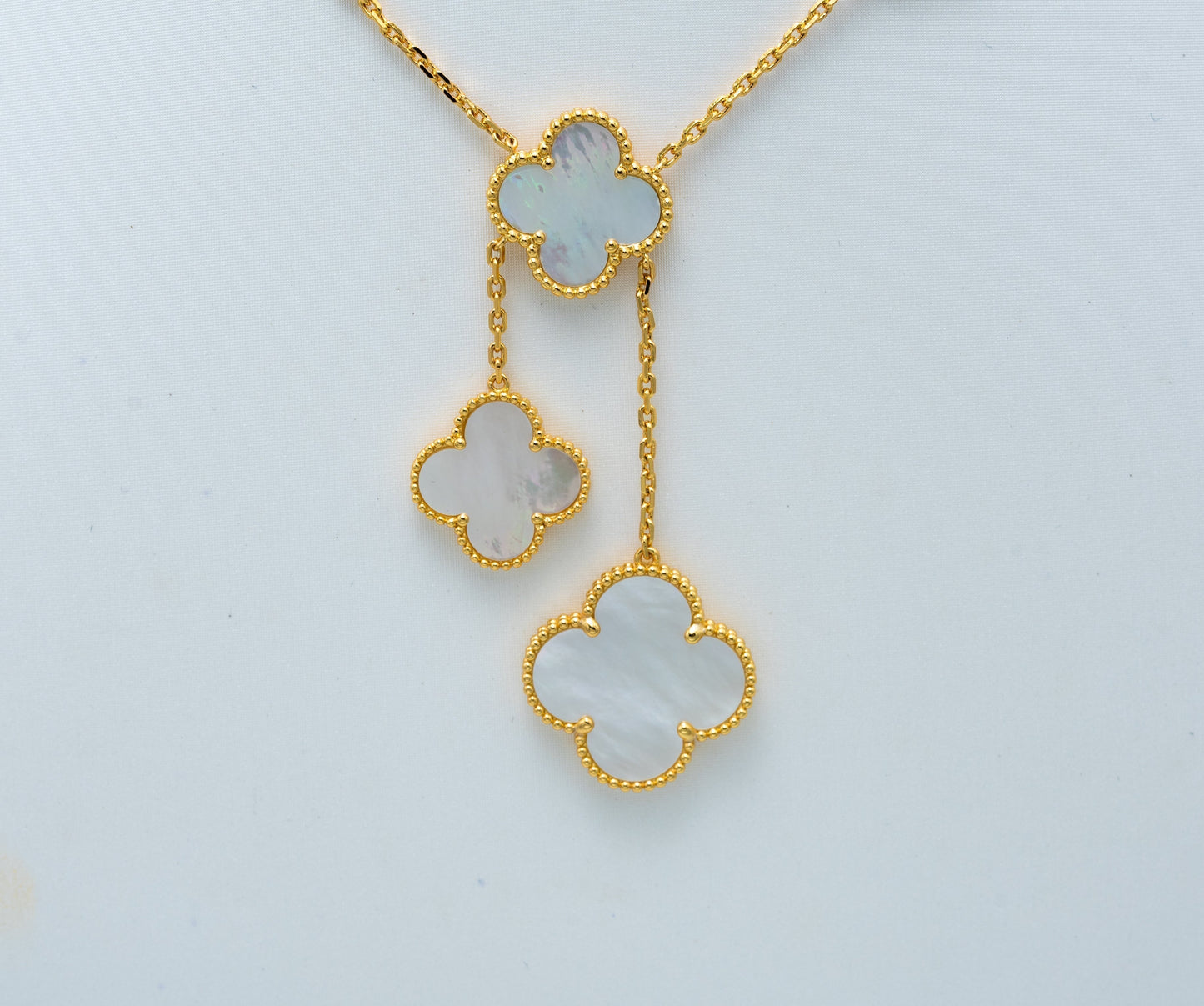 [Love Aura]CLOVER MOTHER OF PEARL NECKLACE 6 MOTIF