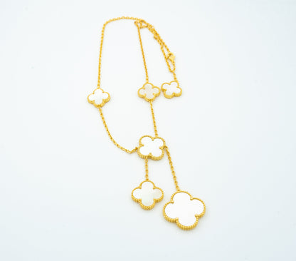 [Love Aura]CLOVER MOTHER OF PEARL NECKLACE 6 MOTIF