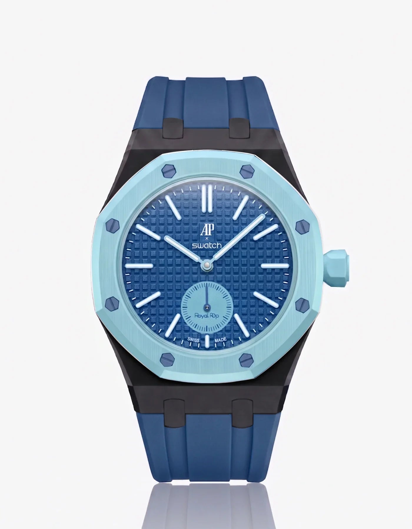 Rubber Strap & Case For AP x Swatch Royal Pop Làn Ba