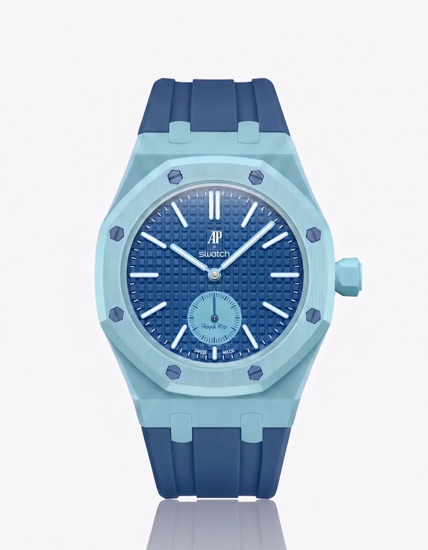 Rubber Strap & Case For AP x Swatch Royal Pop Làn Ba