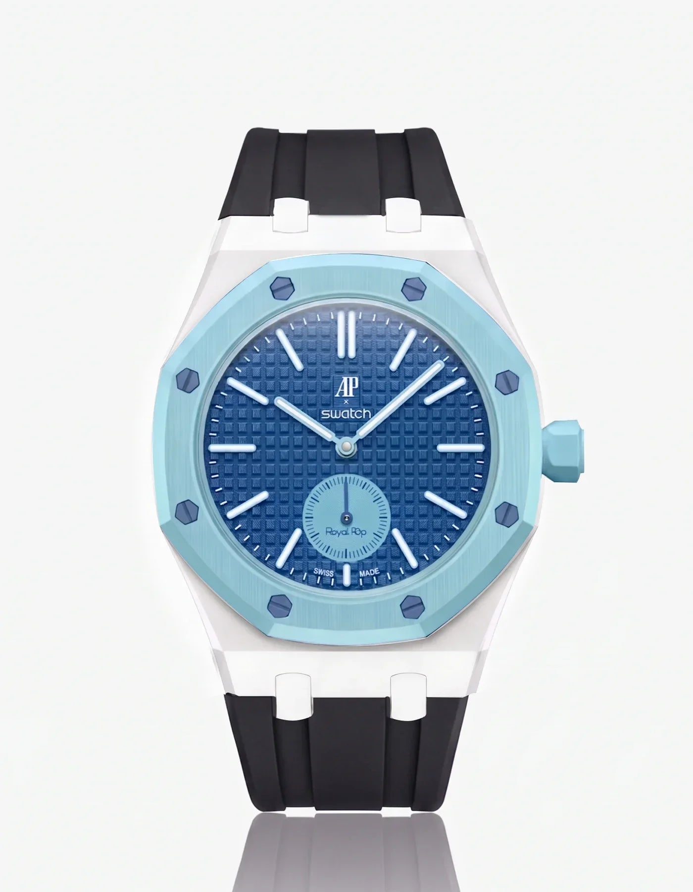 Rubber Strap & Case For AP x Swatch Royal Pop Làn Ba