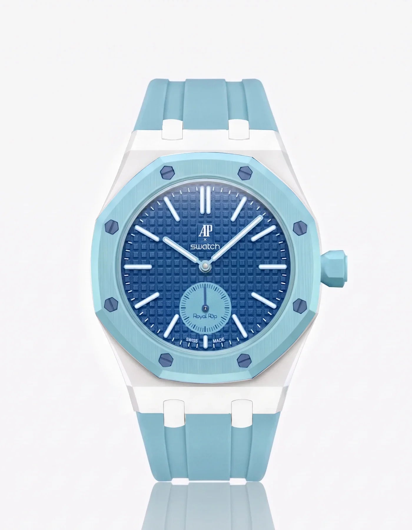 Rubber Strap & Case For AP x Swatch Royal Pop Làn Ba