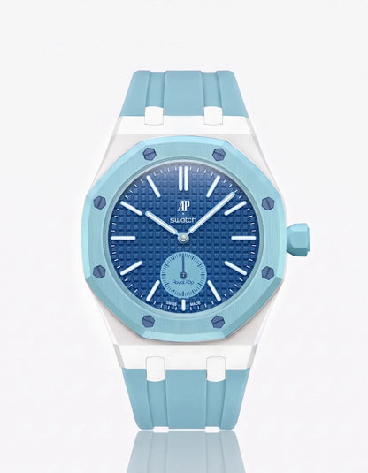 Rubber Strap & Case For AP x Swatch Royal Pop Làn Ba