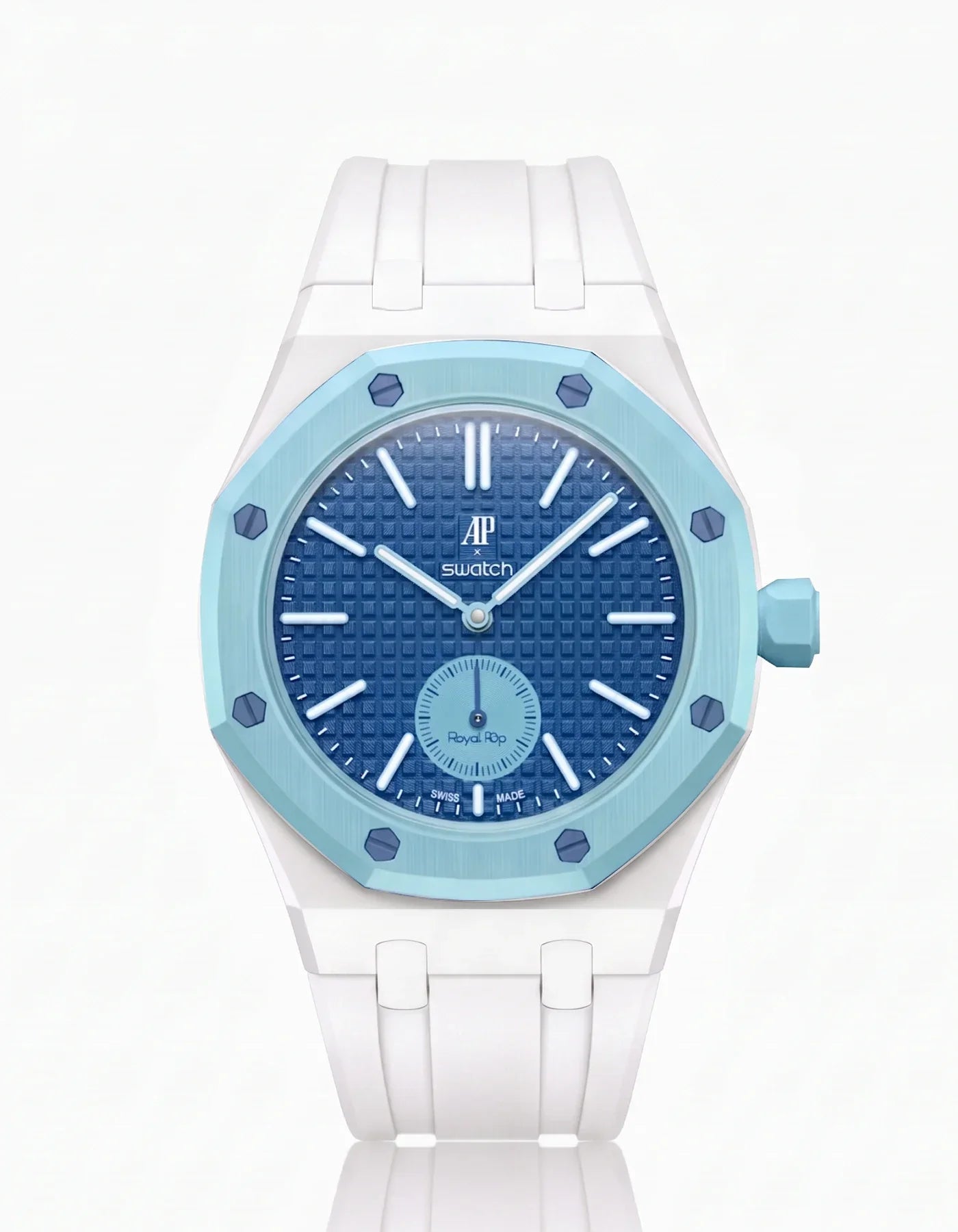 Rubber Strap & Case For AP x Swatch Royal Pop Làn Ba