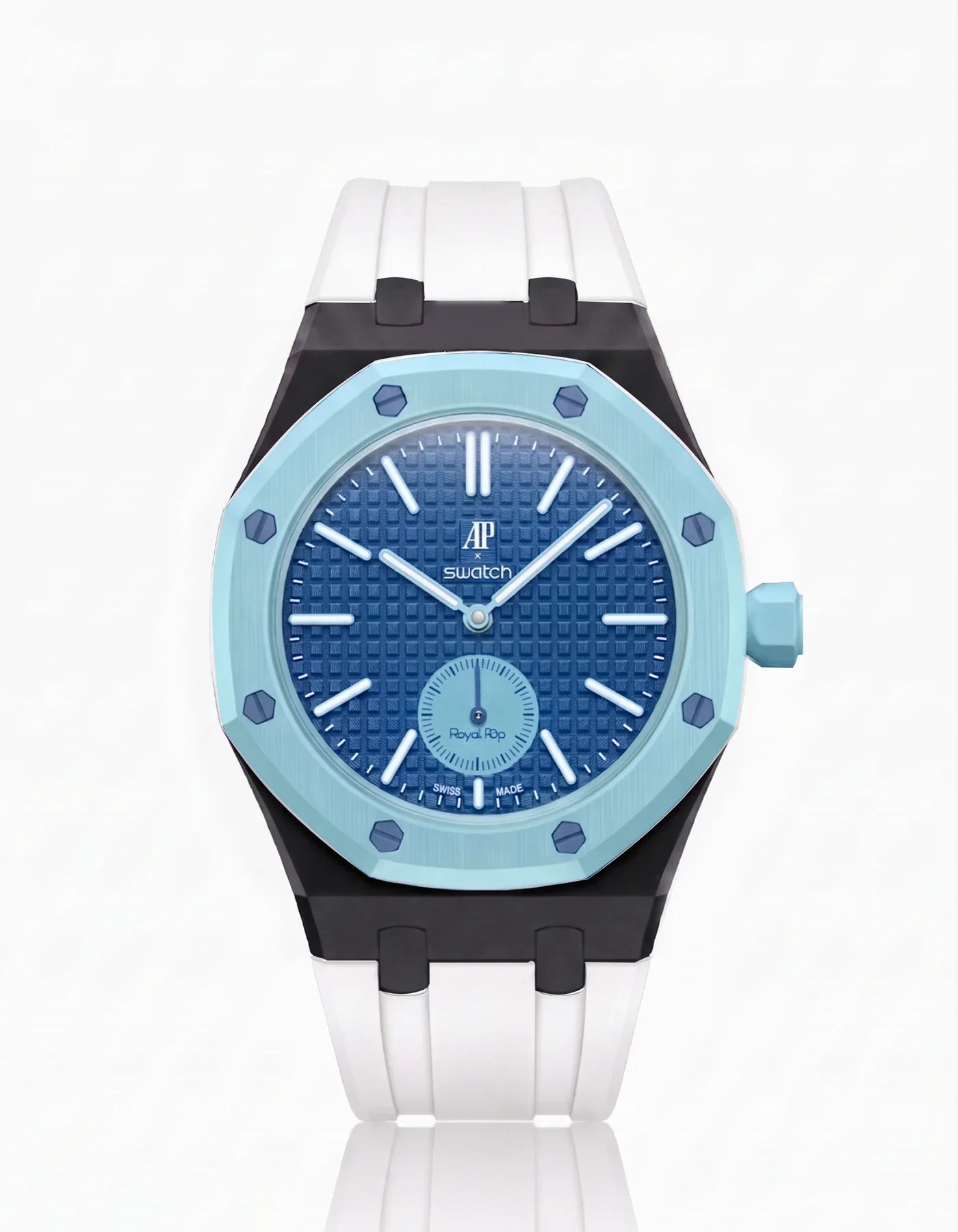 Rubber Strap & Case For AP x Swatch Royal Pop Làn Ba