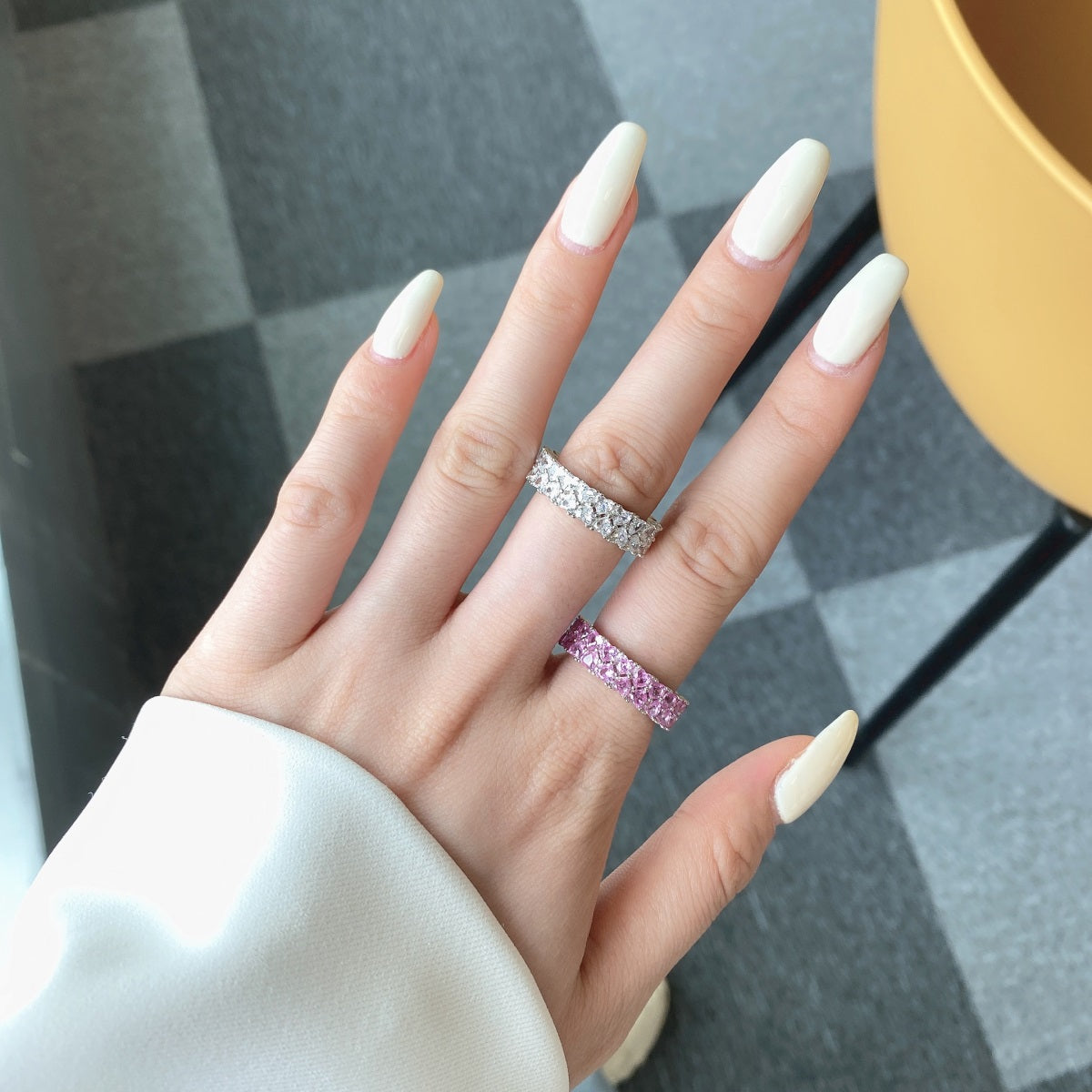 [Love Aura]Sparkling Full Heart Ring