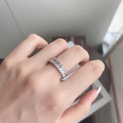 [Love Aura]Unique Colorful Radiant Cut RIng