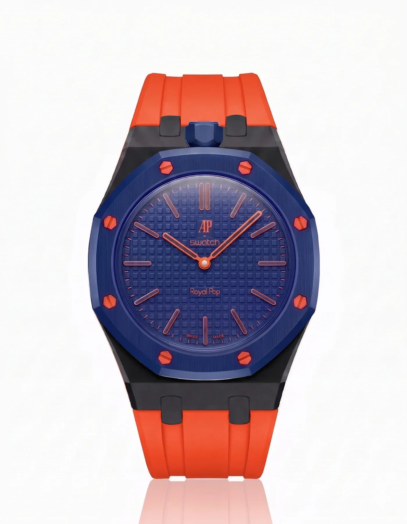 Silicone Strap & Bioceramic Case  Royal Pop Orenji Hachi(Customize  Colors)