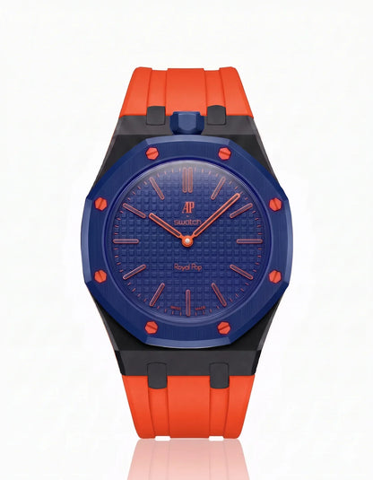 Silicone Strap & Bioceramic Case  Royal Pop Orenji Hachi(Customize  Colors)