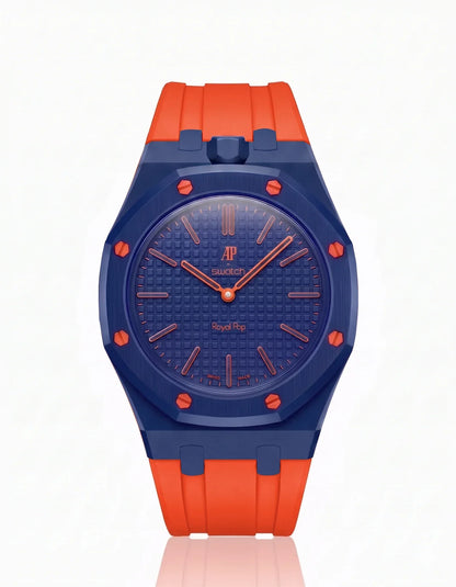 Silicone Strap & Bioceramic Case  Royal Pop Orenji Hachi(Customize  Colors)