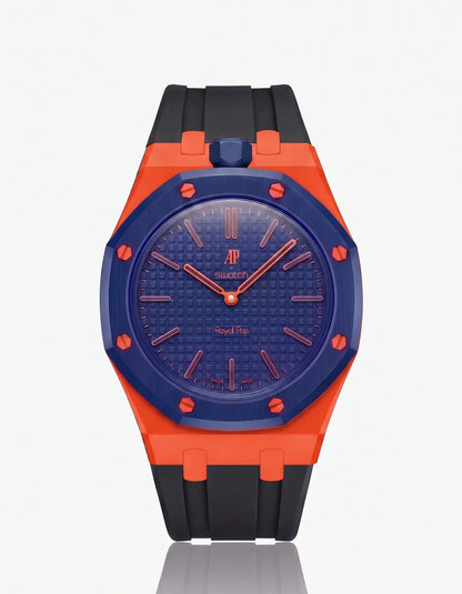 Silicone Strap & Bioceramic Case  Royal Pop Orenji Hachi(Customize  Colors)